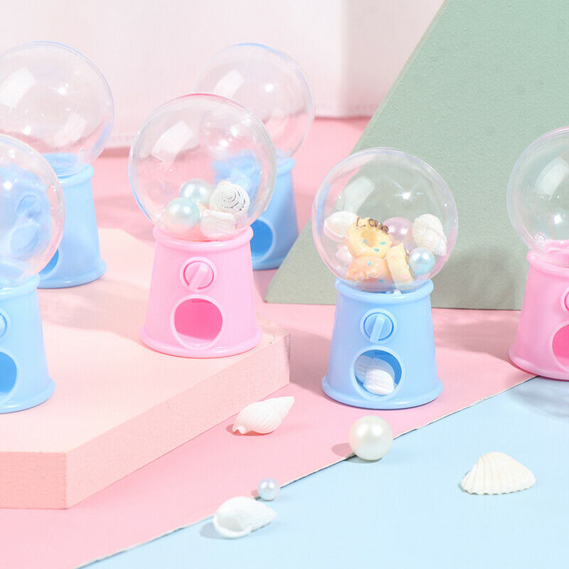 Mini Candy Machine Bubble Gumball Dispenser Coin Bank Kids Toy Chrismas Gif.v