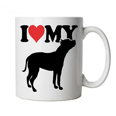 I Love My Staffordshire Bull Terrier Mug - Dogs Cup Gift