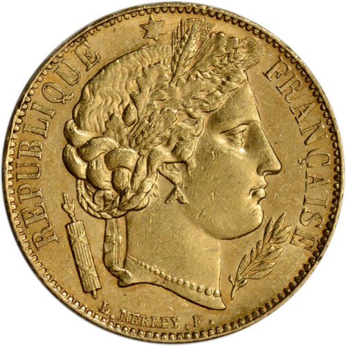 France Gold 20 Francs (.1867 Oz) - Ceres - Xf/au - Random Date