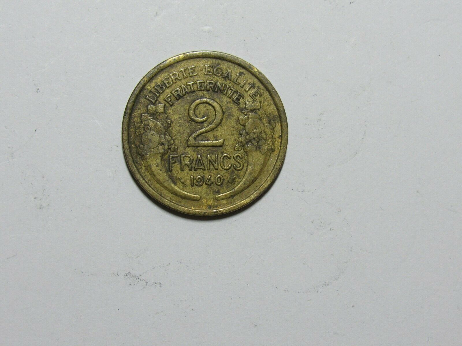 Old France Coin - 1940 2 Francs - Circulated